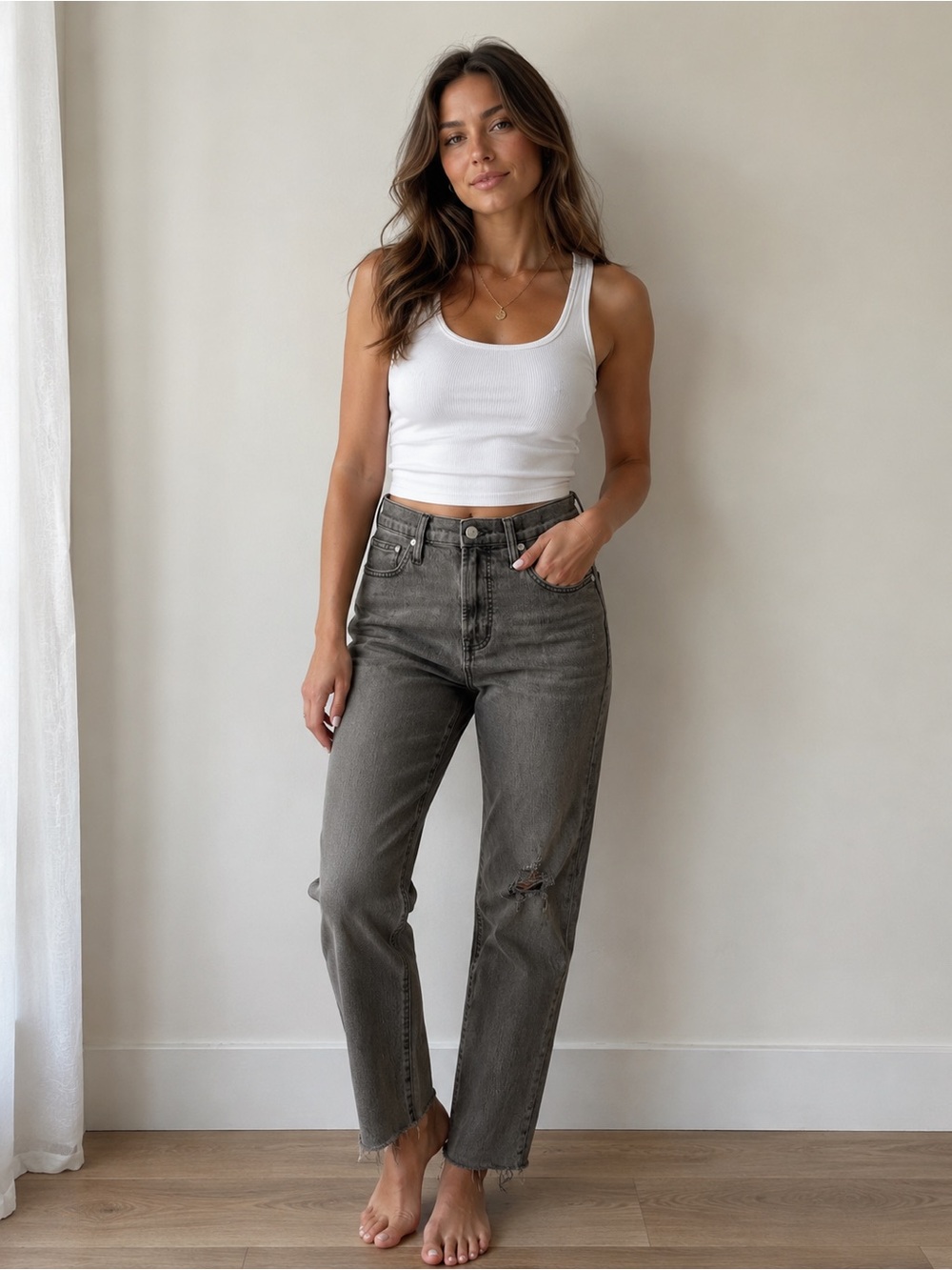 Madewell Women’s The Perfect Vintage Black Straight Leg Jeans | Size 26